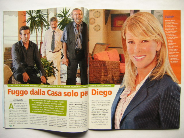 TV Sorrisi 07 ALESSIA MARCUZZI,DIEGO ABATANTUONO,Ellen Hidding,Paolo 